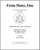 From Many, One SATB choral sheet music cover